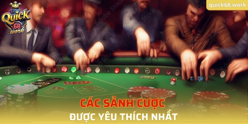 Các sảnh cược được yêu thích nhất
