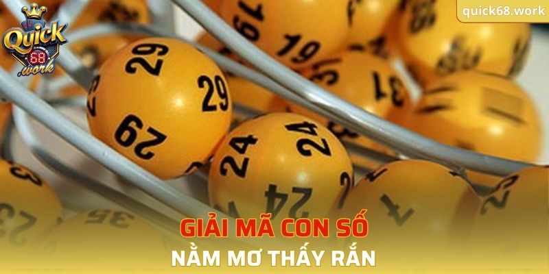 Giải mã con số khi nằm mơ thấy rắn