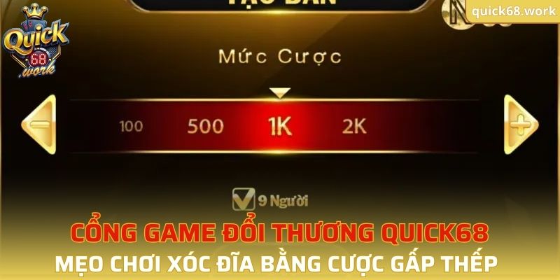 Mẹo chơi xóc đĩa bằng cược gấp thếp 