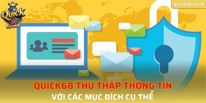 QUICK68 thu thập thông tin người dùng với các mục đích cụ thể